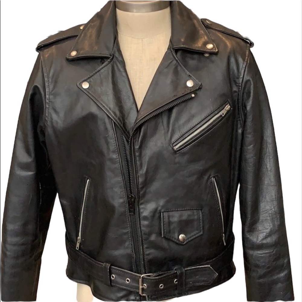Pegasus Handmade Leather Moto Biker Jacket